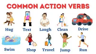 Common Action Verbs | Vocabulary in English | Action verbs in english | English Vocabulary