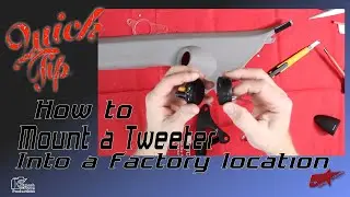 How to mount a tweeter into a factory location in this case a Honda