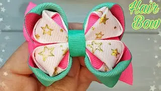 How to make ribbon bows / Hair bow tutorial / Ribbon bows / Ribbon Hair bow tutorial / #8 tutorial