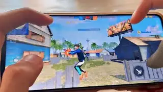 POCO X6 PRO PERFECT SETTINGS ⚙️FREE FIRE 🔥 4FINGER CUSTOM HUD GAMEPLAY