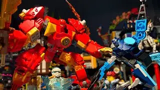 LEGO Ninjago Dragons Rising Kai’s Elemental Fire Mech Set stopmotion 🔥 🔥 🔥