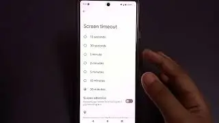Google pixel sleep mode setting, how to change screen timeout, change sleep mode setting