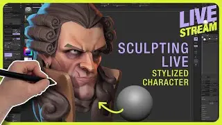 Stylized Character Sculpting in ZBrush | Live Stream