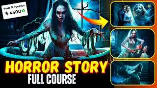 How To Make Horror Story Using AI 🔥 || Secret Faceless Channel Idea 2024 ✅ (Full Tutorial)