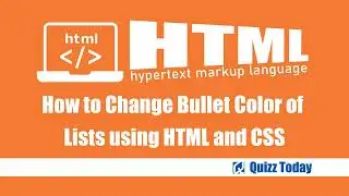 How to Change Bullet Color of Lists using HTML and CSS