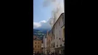 Incendio in centro a Bressanone