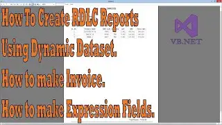 how to make rdlc report in vb.net using mysql database