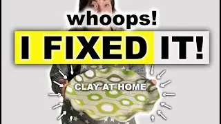 Fixing Air Dry Clay : Going BIG : DIY LARGE CLAY DISH