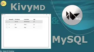 تطبيق بايثون باستخدام kivyMD لعرض بيانات من جدول mysql