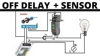 Sensor Connection with OFF-Delay Timer for Automation II OFF Delay Timer wiring