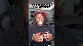 Kai shows off his Flight card collection 😂 #kaicenat #flight #viral #shorts