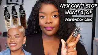 Nyx Can't Stop Won't Stop Foundation Demo Dark Skin