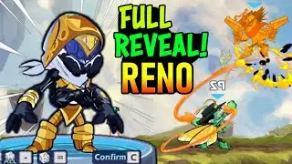 Reno FULL Reveal! • ALL Sigs + Skins + Colors + Stances + More!! • Brawlhalla New Legend Gameplay