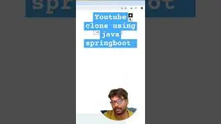 youtube clone using springboot #coding #springboot #java