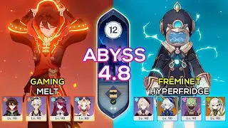 C6 Gaming Melt & C6 Freminet Hyperfridge | Spiral Abyss 4.8 | Genshin Impact