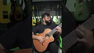 MORE Meshuggah on an Acoustic 8 String Guitar #metal #guitar #shorts