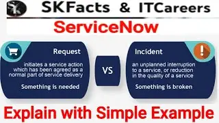 Incident vs Request (task) || #servicenow #skfacts