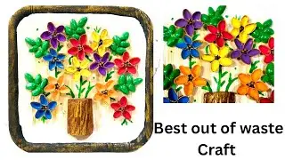 Best Out of Waste Craft idea | Wall Decor with Pistashell & waste Paper plate Any one can do it  |