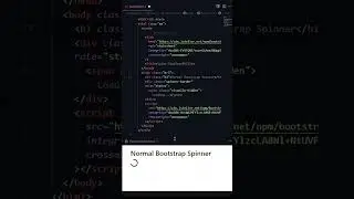 Spinners using Bootstrap 5 #shorts #coding #html