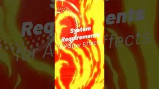 After Effects Minimum system requirement | Read 👇