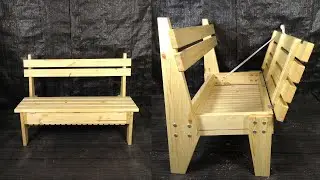 ✅ Лавочка с местом для хранения вещей | A bench with a shelf for things | Bank mit regal