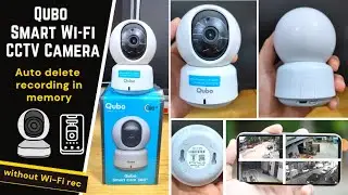 Qubo Smart 360 Wi-Fi CCTV Camera | Night Vision | without wifi and auto delete recording review.