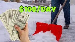 How To Make $100/day Snow Shovelling!!