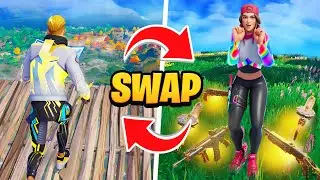 Fortnite but we SWAP PLACES!