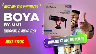 Best vlogging shotgun mic for YouTube | BOYA BY-MM1 Review & Audio Test | mic kaise use kare #boya