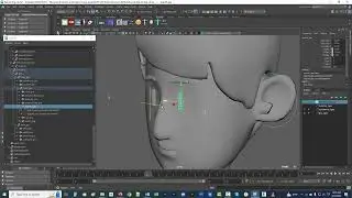 How to rig a stylized cartoon eye to slide on a character's face Geometry (Maya 2023)