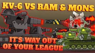 Leviathans Command: KV-6 vs Ram and Mons - Cartoons about tanks