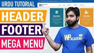 Elementor - Custom Header, Footer & Mega Menu - Urdu & Hindi Tutorial