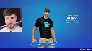 MrBeast Reacts To His Own Fortnite Skin!