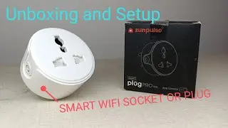 Unboxing and setup smart wifi plug built in voice control with google and alexa 