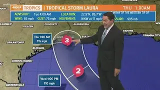 4AM: Tropical Storm Laura could become major hurricane in Gulf