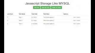 Javascript Storage Like MYSQL -  Code With Mark