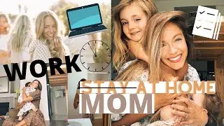 MORNING ROUTINE STAY AT HOME MOM- 2 kids. Work from home mom life.