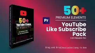 YouTube Like Subscribe Pack Kit-Animated Subscribe Buttons Premiere Pro