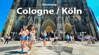 Cologne (Köln), Germany 🇩🇪 Vibrant City Walking Tour ☀️ 4K 60fps HDR | A Sunny Day Walk, 2023