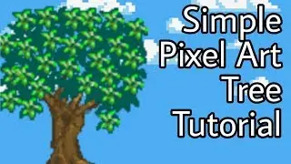 Easy Pixel Art Tree Tutorial - Adobe Photoshop