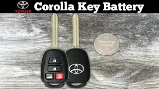 2014 - 2019 Toyota Corolla Key Fob Battery Replacement - How To Change Or Replace Remote Batteries