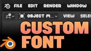 How to change font in Blender