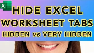 How To Hide Worksheet Tabs in Excel – Hidden vs Very Hidden