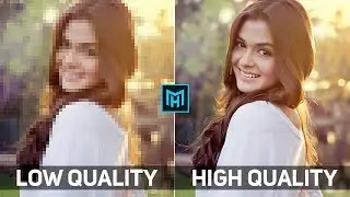 How To Convert low quality photo into high quality Photo To Depixelate In Adobe Photoshop Cc