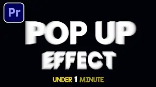 Premiere Pro CC : How to Create an ANIMATED Pop Up Effect for Image and Text