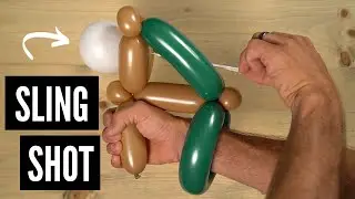 How To Make A Balloon Sling Shot: It Really Shoots the Balloon!!