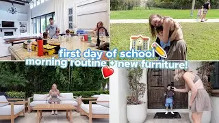 first day of school, morning routine + new furniture! 🍎✏️🏫