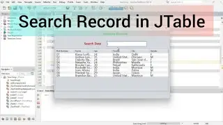 Search data from JTable in Java using JTextField