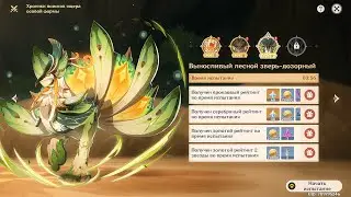 Genshin Impact 4.6 Ивент «Хроники поисков ящера особой формы» ч.3-  Выносливый лесной зверь-дозорный