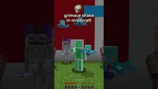 grimace shake incident in minecraft 😱 #shorts